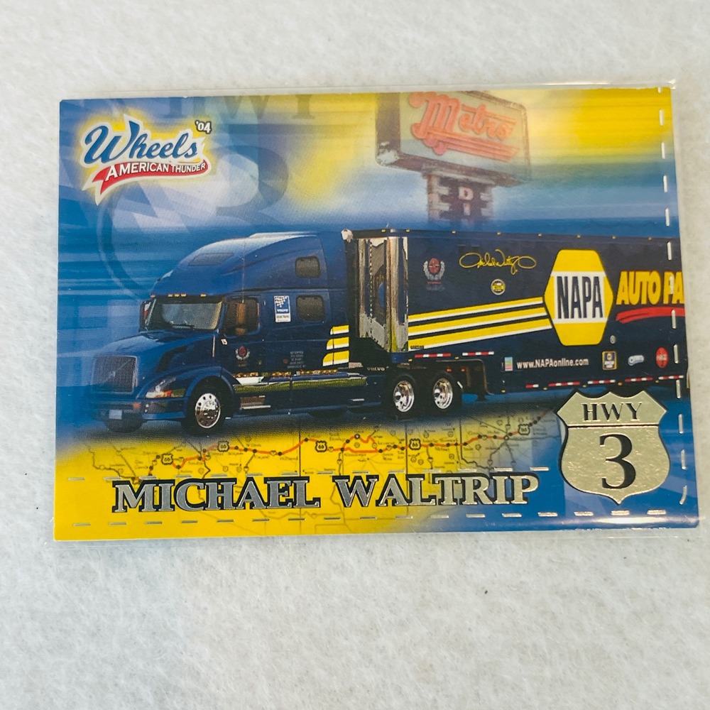 2004 Press Pass Wheels American Thunder Michael Waltrip NASCAR Card 36 NAPA